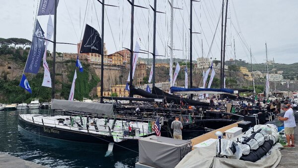 IMA Maxi Europeans fleet prepares for the start of four days of coastal and windward-leeward racing tomorrow. Photo: IMA