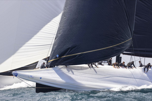 Wallycento spinnaker trawling. Photo: IMA / Studio Borlenghi
